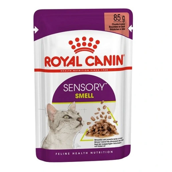 پوچ گربه سنسوری حساس به بو 85 گرمی Royal canin sensory smell